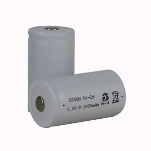 China -40C Low Temperature Rechargeable NiCd D KRH33/62 1.2V 6Ah Battery Cells For Emergency Lighting factory