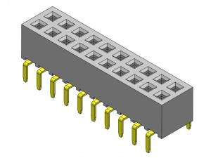 China DIP TYPE Pin Female Header Connector Female Header Socket 2.00mm Dual Row on sale