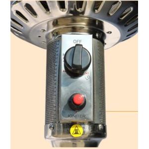 Outdoor Meeting Mushroom Patio Heater With Round Base Side Mounted Wheels