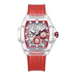 12mm Gents White Plastic Watch 3atm Lcd Quartz Watch OEM