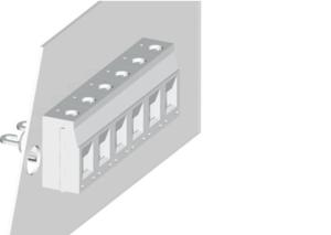 China Bulkhead Connectors Feed Through Terminal Blocks Pitch Single Deck 6.2mm 2P-24P factory