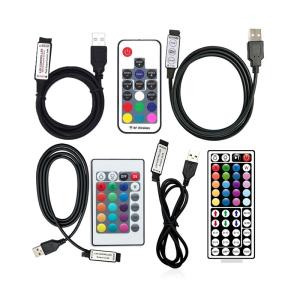 China USB 5V LED Controller Mini Wireless Remote Control For LED RGB Color Bar 5050 factory