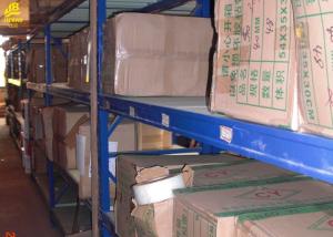 China 2.5M Long Garage Storage Racks 500KG/Layer White Assembly Columns Steel Materials factory