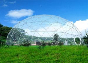 China PVC Sidewall Window Geodesic Dome Structure Custom Transparent Dome Tent factory
