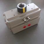 Silver Color Quarter Turn Pneumatic Actuator Single Acting Double Acting Rack