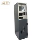High Speed Note Validation LCD Touch Display Money Cash Deposit Machine