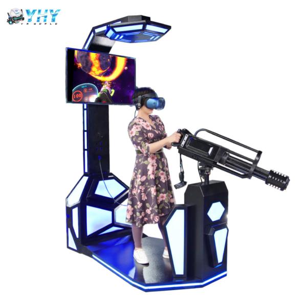 1000w 9D VR Simulator Virtual Reality Simulator Gatling Game Machine 42inch