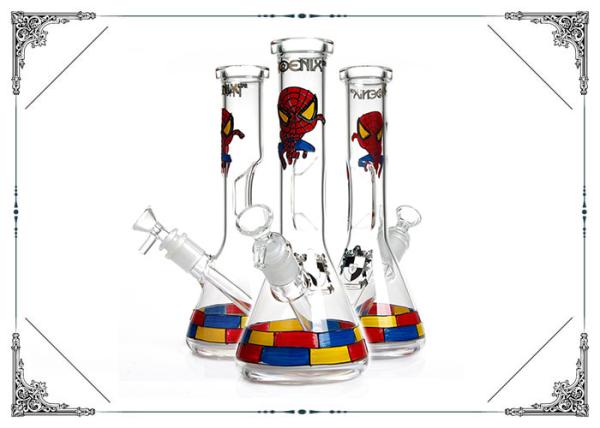 Superhero Series Glass Smoking Water Pipe Bong Ingot Ice Catcher Bongs Hookah