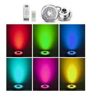 China SMD3535 24W SS316L 800LM underwater fountain led lights factory