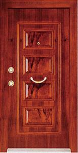China Turkey steel wood security armored door factory