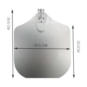 China 12''*14''*31'' Rectangle Wood Handle Metal Pizza Peel 79cm Aluminum Pizza Shovel factory
