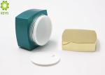 Square Shape Empty Cream Containers , Acrylic Cream Storage Jars 50ml