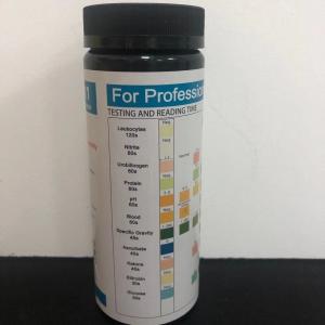 China 100T Urinalysis Test Strip ISO13485 Urine Infection Strips Dry Chemical Method on sale