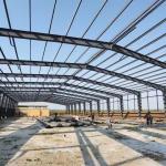 Prefabricated Multi Storey Building , Industrial Steel Frame Warehouse
