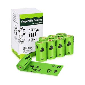 China Custom Corn Starch Based Biodegradable Eco Friendly Outdoor Pet Dog Poop Waste Bag factory