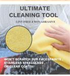 80% Polyester 20% Polyamide 40*40cm 300gsm Microfiber Towel for Car and Kitchen