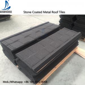 China Flat Style Roof Tile Roof, Step Tile Roofing Sheet, Stone Chip Coated Terracotta Roof Tile on sale