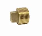 Square Head 1/2Inch NPT Brass Male Plug Fittings For Boat OEM Services