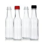 High Quality Fancy 12Oz Round Shape Ketchup Glass Bottle For Sauce
