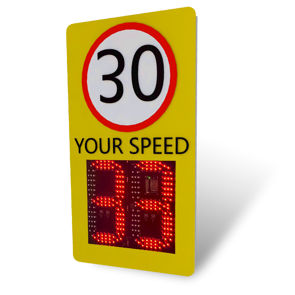 Traffic Sign Reflective Highway Solar Electric Warning Speed Radar Limited