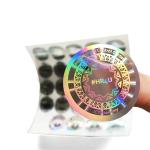 Round 3D Laser Holographic Hologram Sticker Custom Logo Made Printed