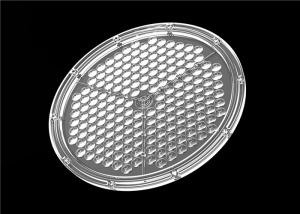 China Round Type 90 Degree LED Lens 180 In 1 Elliptical Spot Pattern With Gasket factory