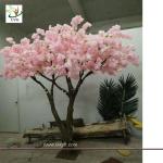 UVG Fabulous church wedding decoration ideas in baby pink fake cherry blossom
