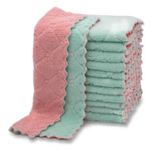 China Absorbent Dish Cloths Microfiber Cleaning Cloths Water Absorption Kitchen Towel factory