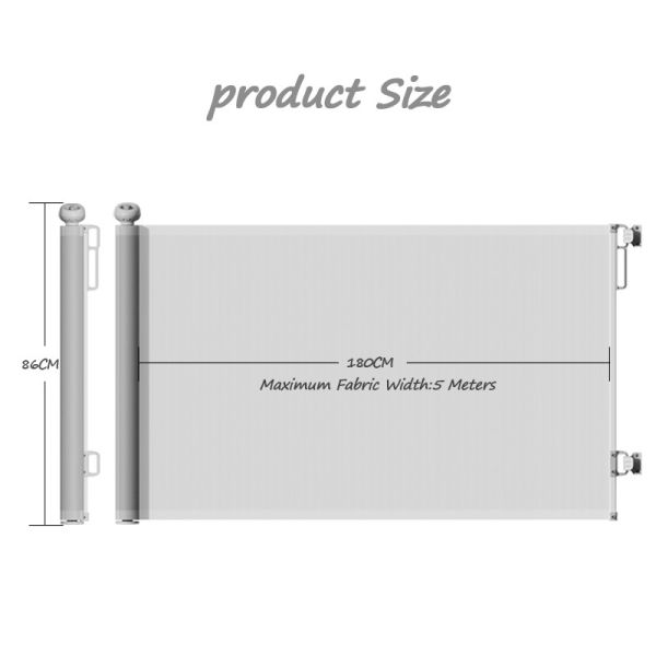 Prodigy Multifunction Wall Fixed Stair Gate 5M Retractable Gate For Awkward Banisters