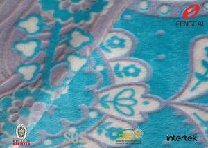 China Floral Print Burnout Minky Plush Fabric 100% Polyester Velvet Fabric For Home Textile factory
