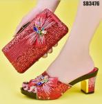 Supoo Fashion Italian ladies shoes matching bags african high heel shoes for
