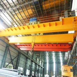 China 32 Ton Electromagnetic Beam Double Girder Overhead Travelling Crane High Safety A7 factory
