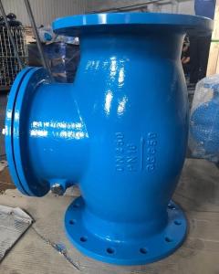 China DN250 PN16 GGG50 cast iron swing check valve factory