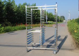 China Large Combine Rotary Bread Oven FDA 440lb Baking Rack Trolley factory