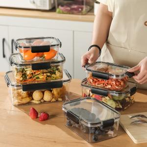 China Airtight Plastic Leak Proof Lunch Containers Stackable Sustainable factory
