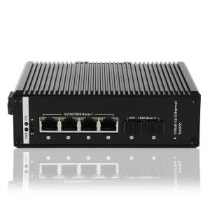 China IEEE 802.3af/At Industrial Network Switch Poe 2 SFP Port 4 POE Port factory
