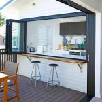 French Style Aluminum Bifold Windows Modern With Heat Insulation Coefficient ≤2