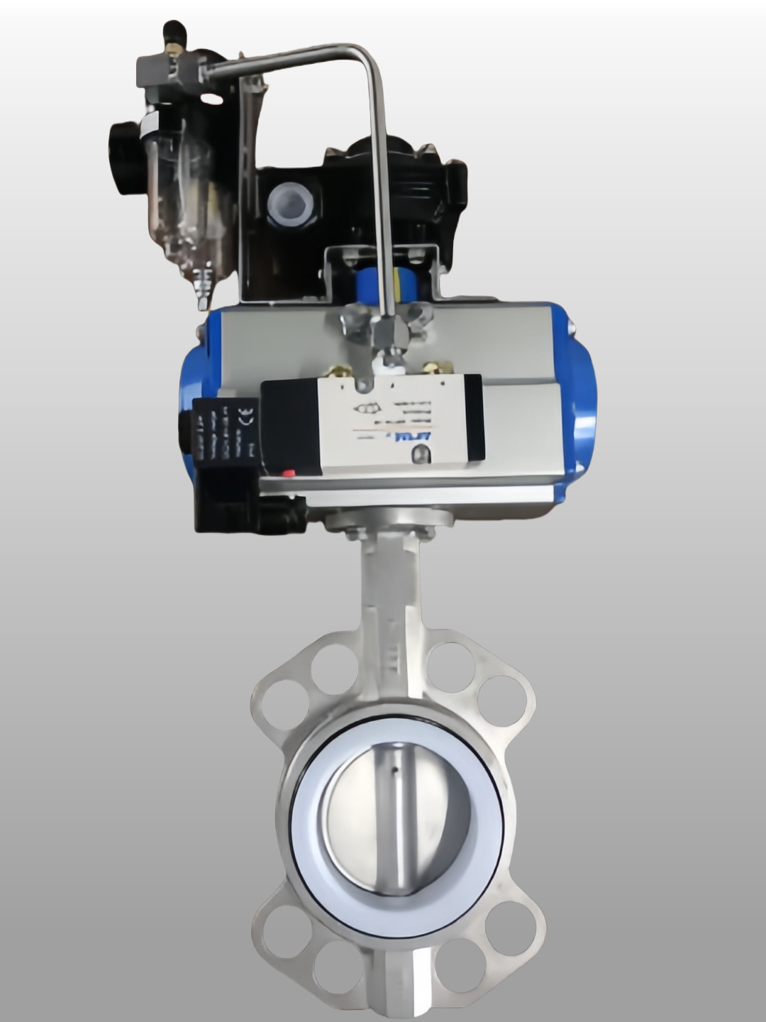 China Double Acting Pneumatic Actuator Operated Butterfly Valve factory