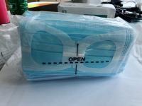China Latex Free Disposable Blue Mask , Customized Triple Layer Surgical Mask factory