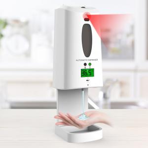 China 1.3L Wall Mounted Soap Dispensers Contactless Thermometer With Hand Sanitizer Dispenser on sale