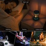 Waterproof 650LM Hand Crank Solar Battery Powered Rechargeable LED Camping