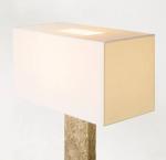 OEM Fabic Shade Dimmable Brass Standing Floor Lamp AC 85-265V