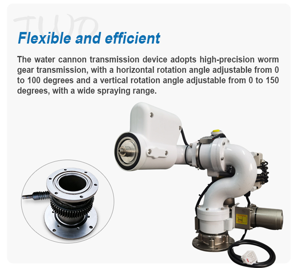 White Intelligent Electric Fixed Water Cannon for Electric Water Truck Direct