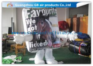 China Customized White Inflatable Horse Costume For Adults With Arms Legs For Shows factory