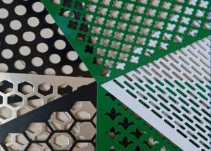 China Perforated Diamond Hole Sheet Metal Panel Protection With Electro Galvanized Surface Treatment factory
