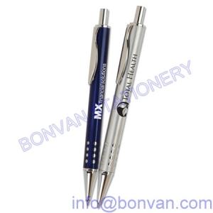 China click promotional metal pen, click ball point pen,metal click ballpen factory