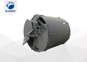China Double Cutter Double Bottom Straight Clay Drilling Bucket For Drill Rig Machine factory
