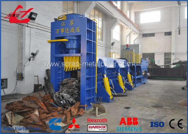 China Heavy Duty Huge Horizontal Hydraulic Scrap Metal Recycling Machine For Steel Plant factory