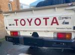 TOYOTA TRUCK LC79 Rear Bumper Accessories in Black with Steel Material and