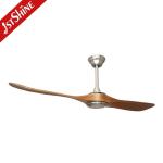1stshine Dinning Room 52 Inch Ceiling Fan with Natural Wood Blades and without